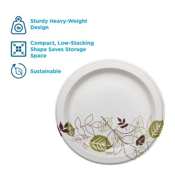 Dixie Ultra Paper Plates, 10-1/8", Pathways, Pack Of 125 Plates