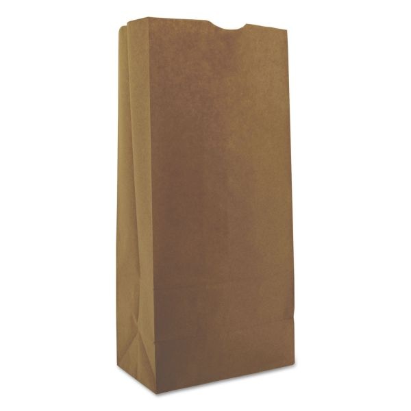 General Grocery Paper Bags, 40 Lb Capacity, #25, 8.25" X 5.25" X 18", Kraft, 500 Bags