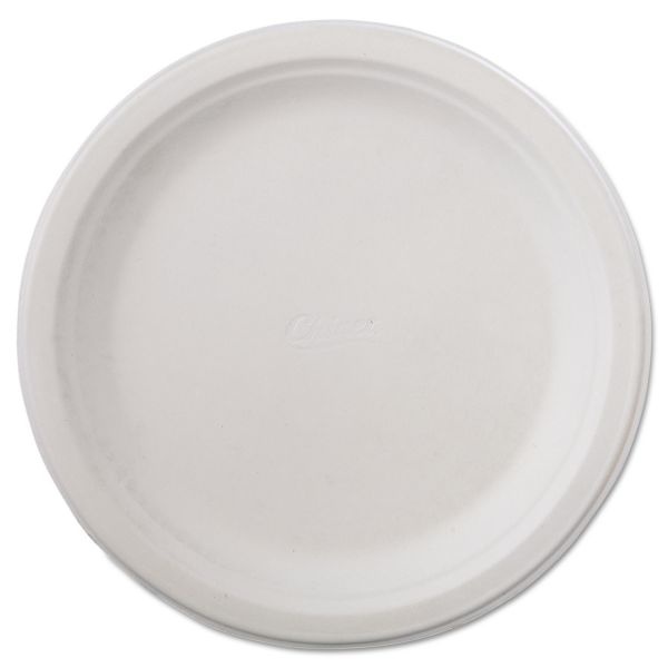 Chinet Classic Paper Dinnerware, Plate, 9.75" Dia, White, 125/Pack, 4 Packs/Carton