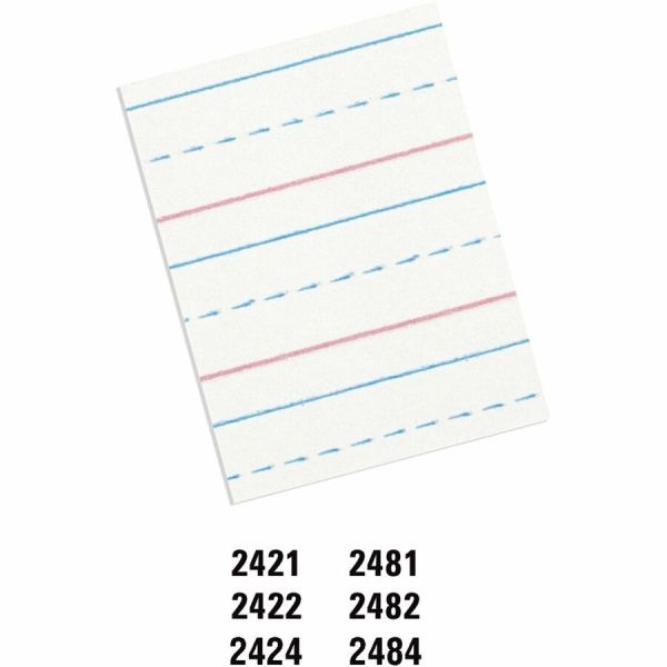Pacon Multi-Program Handwriting Papers, Grade 1-2, 10 1/2" X 8", Pack Of 500 Sheets