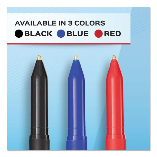 Paper Mate Write Bros. Ballpoint Pen Value Pack, Stick, Medium 1 Mm, Black Ink, Black Barrel, 60/Pack