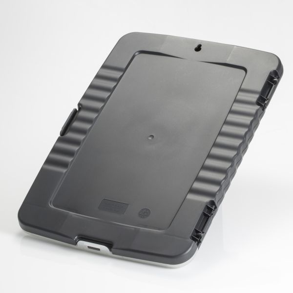 Officemate Low Profile Storage Clipboard, 0.5" Clip Capacity, Holds 8.5 X 11 Sheets, Charcoal
