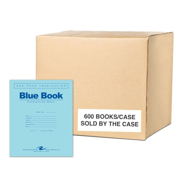 Blue Book 8.5"X7" Wide Ruled With Margin 8 Sht/16 Page