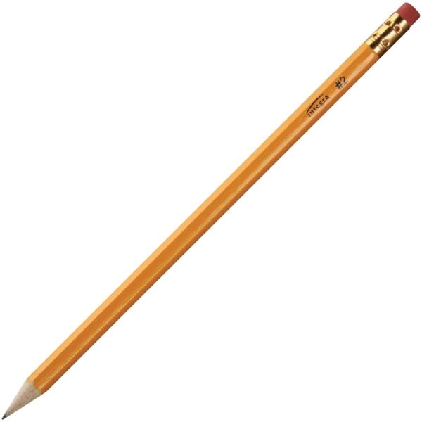 Integra Presharpened Pencils, #2 Lead, Yellow Barrel, Pack Of 12 Pencils
