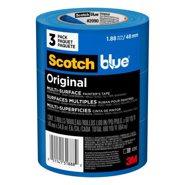 3M 1.5''X60YD SCOTCH BLUE PAINTERS MASKING TAPE FOR DELICATE