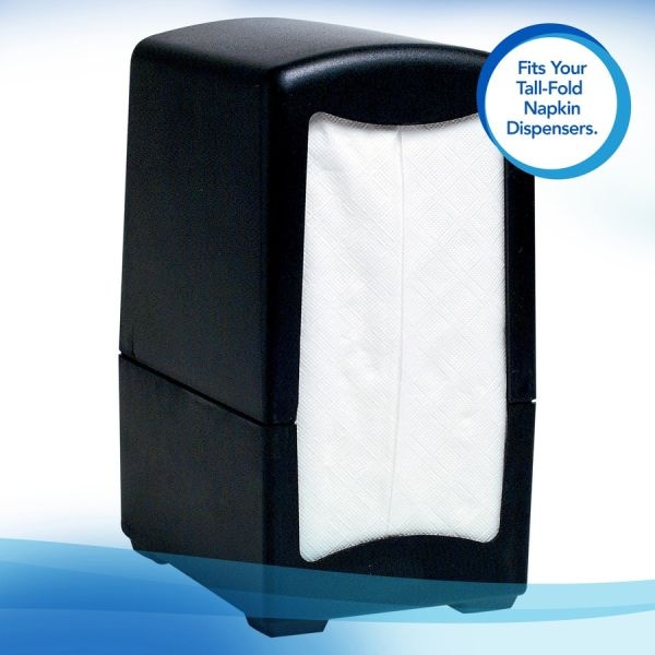Scott Tall-Fold Dispenser Napkins, 1-Ply, 7 X 13.5, White, 500/Pack, 20 Packs/Carton