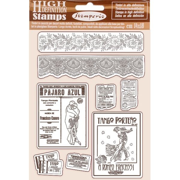 Stamperia Cling Rubber Stamp 5.5"X7"