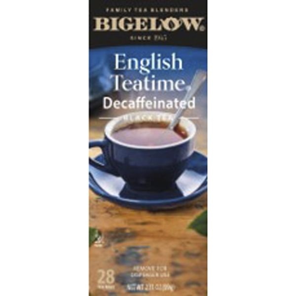 Bigelow English Tea Time Decaffeinated Tea Bags, Box Of 28
