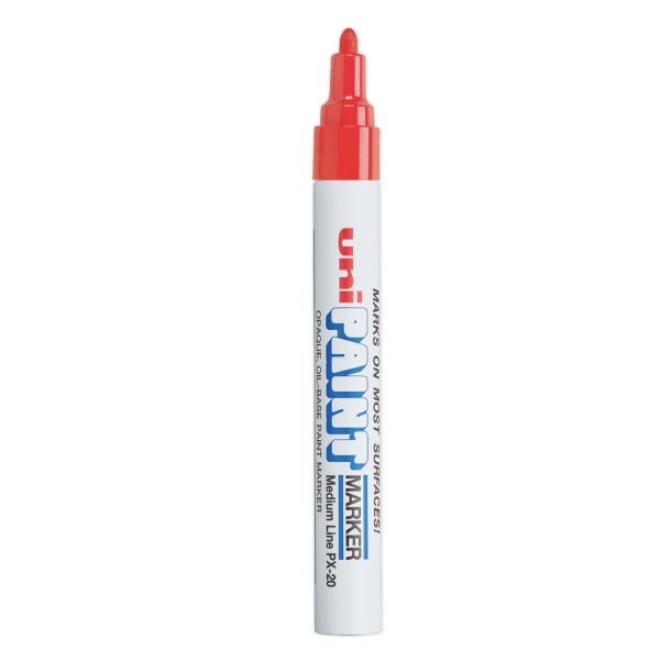Uni-Paint Permanent Marker, Medium Bullet Tip, Red