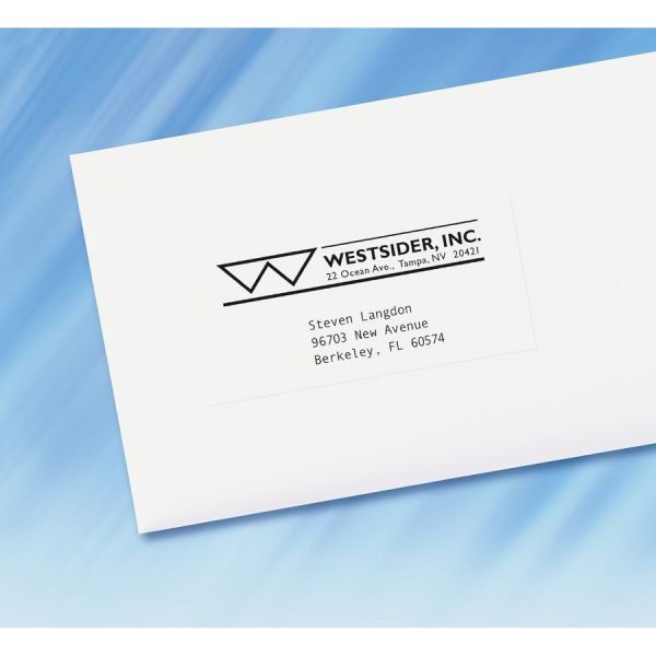 Avery Copier Permanent Address Labels, 5332, 1" X 2 13/16", White, Pack Of 8,250