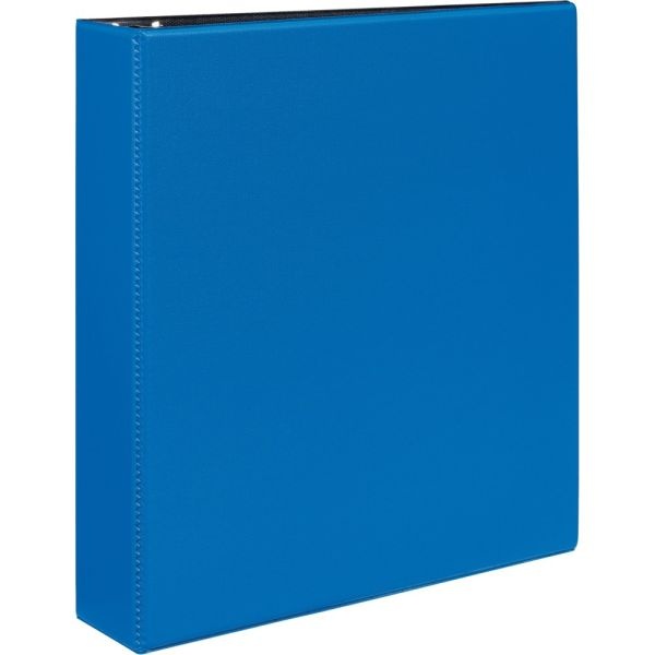 Avery Durable 3-Ring Binder With Ez-Turn Rings, 2" D-Rings, 41% Recycled, Blue