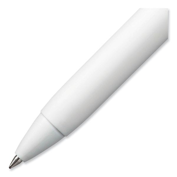 Uniball Unione Gel Pen, Retractable, Medium 0.7 Mm, Business Ink-Color Assortment, White Barrel, 5/Pack