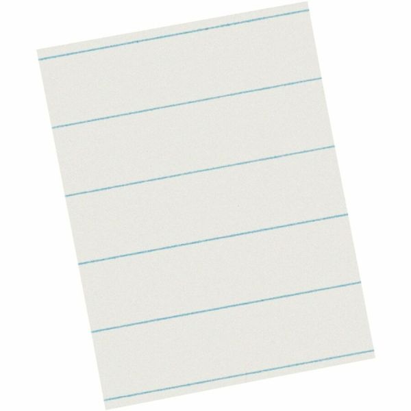 Pacon Ruled Newsprint Paper, 3/8" Short Rule, 8.5 X 11, 500/Pack