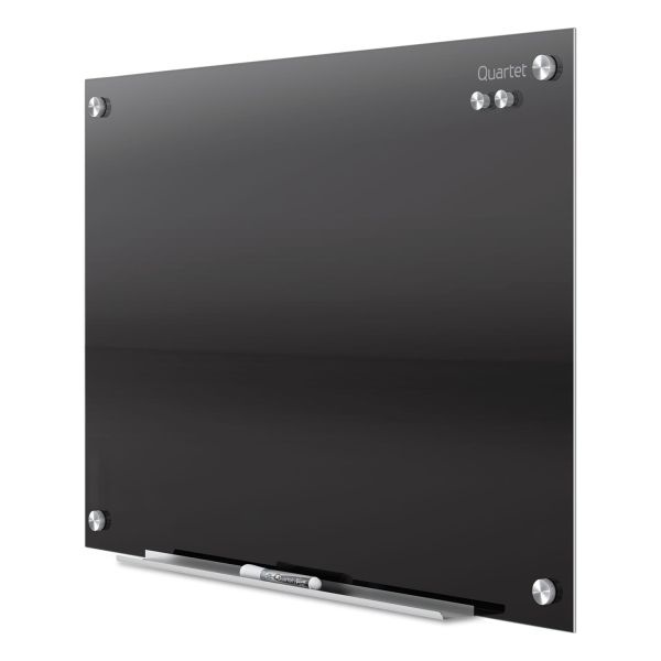 Quartet Infinity Glass Marker Board, 72 X 48, Black Surface