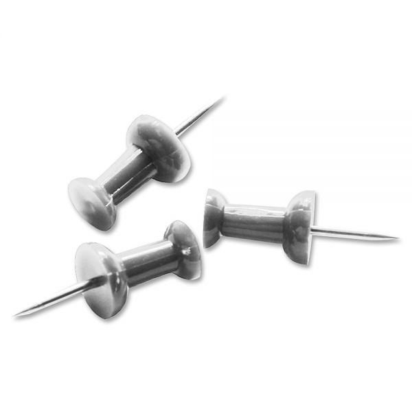 Pushpins, Standard, 9/10", Silver, Pack Of 25