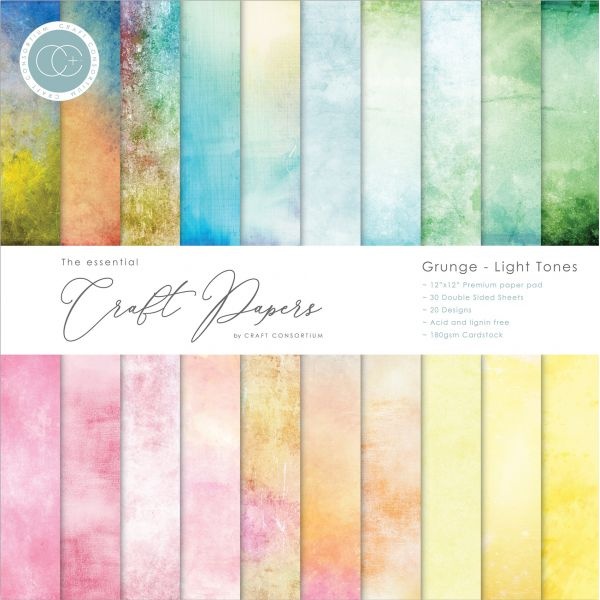 Craft Consortium Double-Sided Paper Pad 12"X12" 30/Pkg