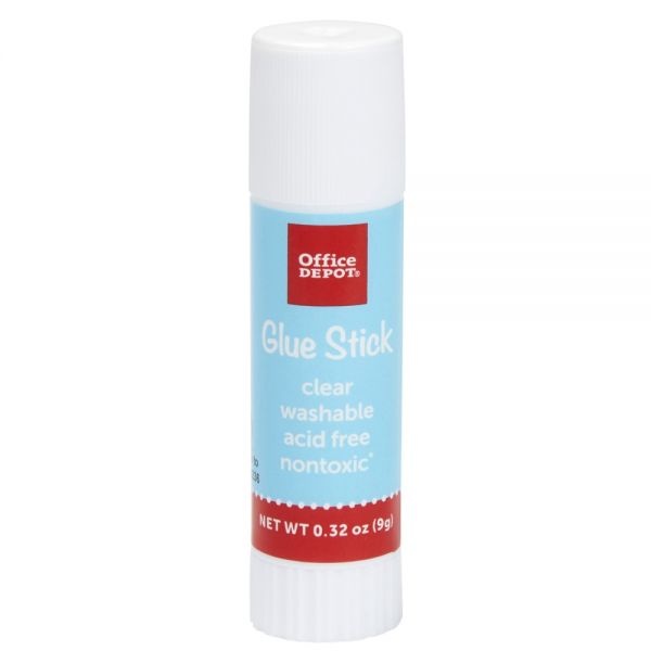 Glue Sticks, 0.32 Oz, Clear, Pack Of 4 Glue Sticks