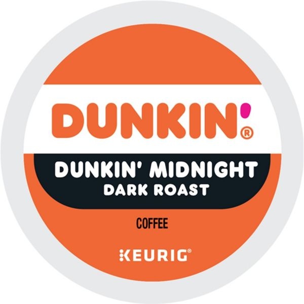 Dunkin' Midnight K-Cup Pods Dark Roast, 24/Box