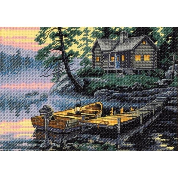 Dimensions Gold Petite Morning Lake Counted Cross Stitch Kit