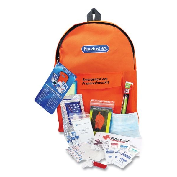 Physicianscare By First Aid Only Emergency Preparedness First Aid Backpack, 43 Pieces/Kit