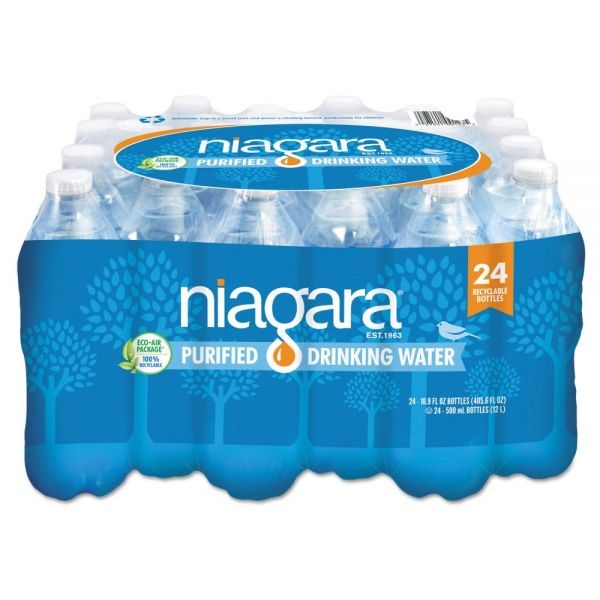 Niagara Bottling Purified Bottled Water, 16.9 Oz, 2,016 Bottles Per Pallet