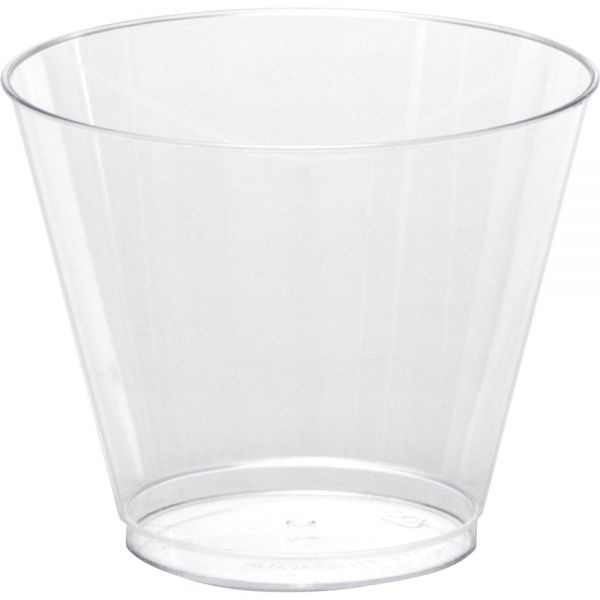 Wna Comet Smooth Wall Tumblers, 9Oz, Clear, Squat, 25/Pack, 20 Packs/Carton