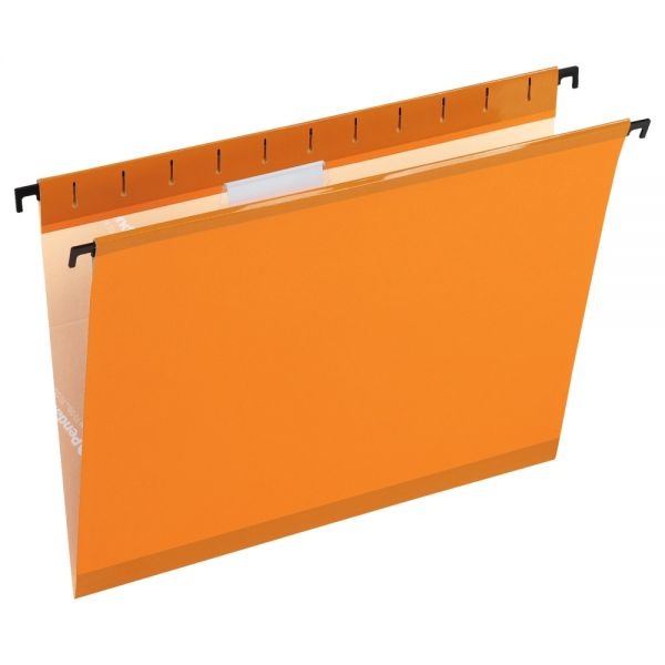 Pendaflex Surehook Hanging Folders, Letter Size, 1/5-Cut Tabs, Orange, 20/Box