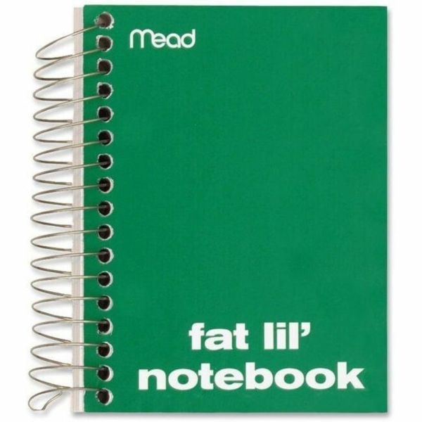 Mead Fat Lil' Wirebound Notebook, 4" X 5 1/2", 200 Sheets, Assorted Colors