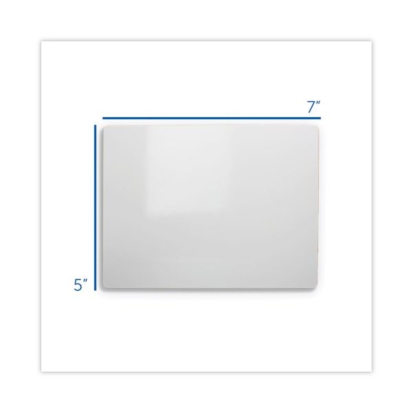 Flipside Dry Erase Board, 7 X 5, White Surface, 12/Pack