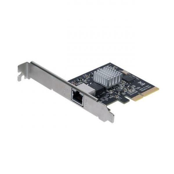 1 Port Pci Express 10Gbase-T / Nbase-T Ethernet Network Card - 5-Speed Network Support: 10G/5G/2.5G/1G/100Mbps - Pcie 2.0 X4