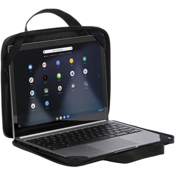 Griffin Survivor Carrying Case (Briefcase) For 11.6" Google Chromebook, Notebook, Tablet, Battery, Charger, Cable, Accessories - Black