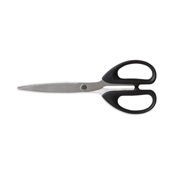 Tru Red Stainless Steel Scissors, 7" Long, 2.64" Cut Length, Assorted Straight Handles, 2/Pack