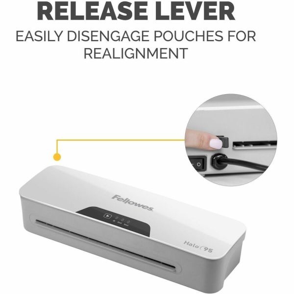 Fellowes Halo Laminator, Two Rollers, 9.5" Max Document Width, 5 Mil Max Document Thickness