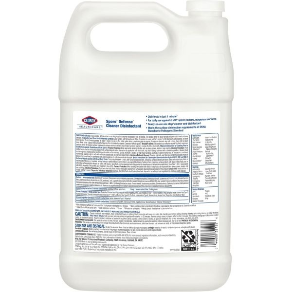 Clorox Healthcare Healthcare Spore Defense10 Cleaner Disinfectant Refills