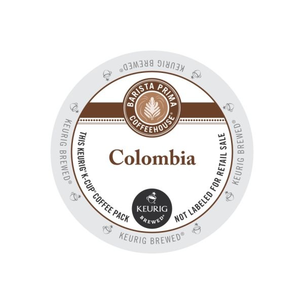 Barista Prima Coffeehouse Colombia K-Cups Coffee Pack, Dark Roast, 24/Box