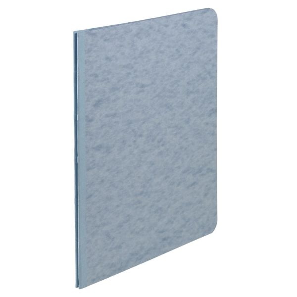 Acco Pressboard Report Cover With Fastener, Side Bound, 8 1/2" X 11", 60% Recycled, Light Blue