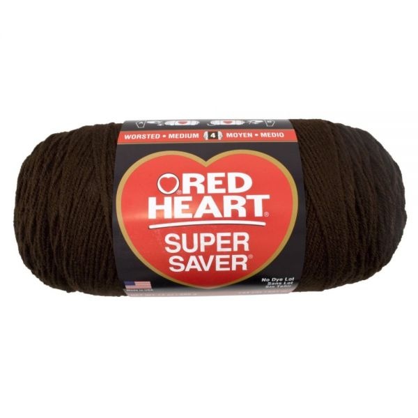 Red Heart Super Saver Yarn - Coffee