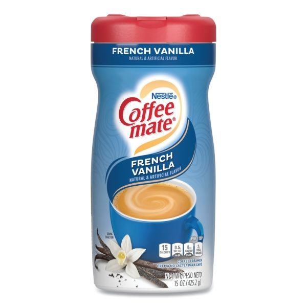 Nestlé Coffee-Mate Powdered Creamer Canister, French Vanilla, 15 Oz