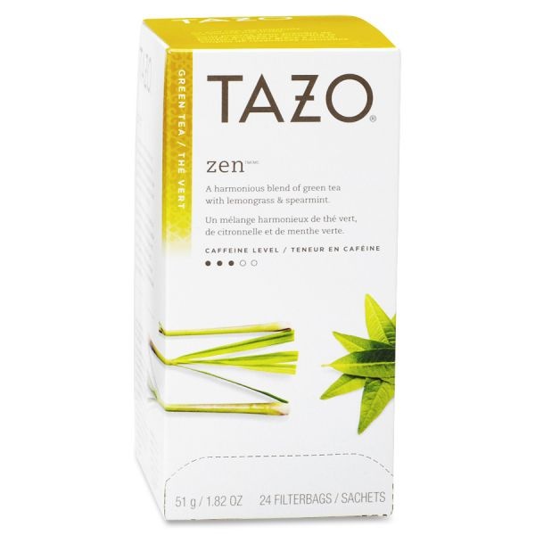 Tazo Zen Green Tea, 24 Teabags Per Box