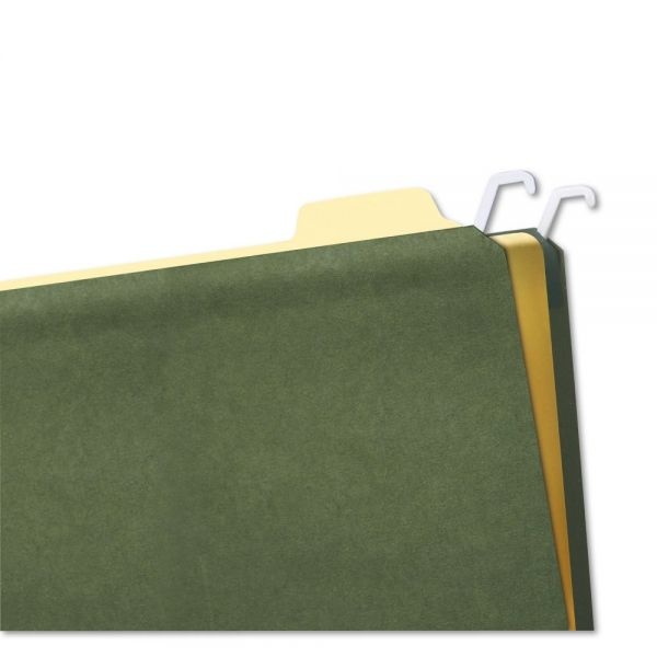 Find It Hanging File Folders With Innovative Top Rail, Legal Size, 1/4-Cut Tabs, Standard Green, 20/Pack