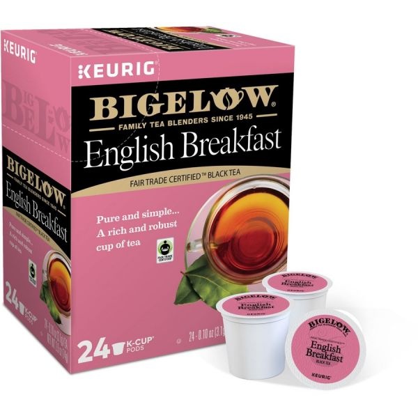 Bigelow English Breakfast Tea K-Cups Pack, 24/Box