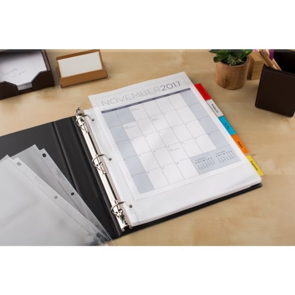 Avery Big Tab Extra-Wide Insertable Dividers, 9-1/4" X 11-1/8", Clear Reinforced, White/Multicolor, 5-Tab