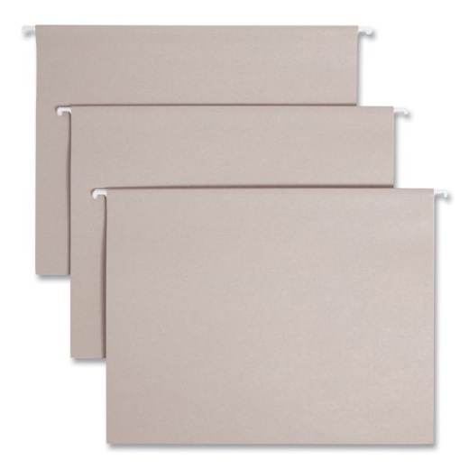 Smead TUFF Hanging Folders with Easy Slide Tab, Steel Gray, Letter Size, 18/Box