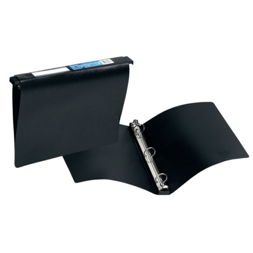 Avery Hanging Round-Ring Storage 3-Ring Binder, 1" Round Rings, Black