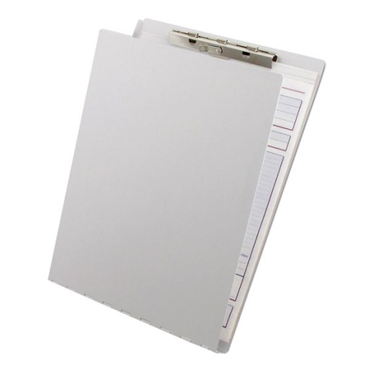 Saunders Aluminum Clipboard With Writing Plate, 8 1/2" x 12", Silver