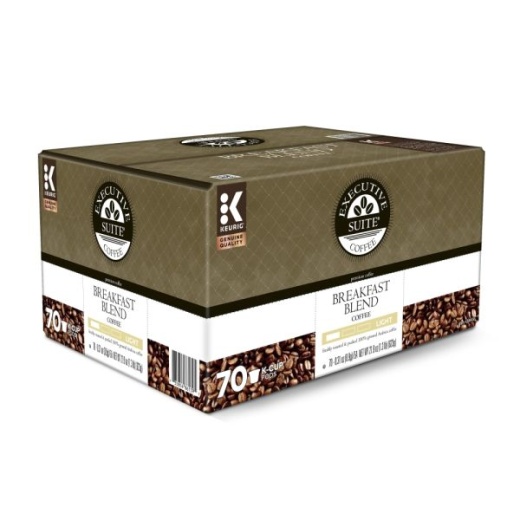 Executive Suite Coffee Single-Serve Coffee K-Cup, Breakfast Blend, Carton Of 70