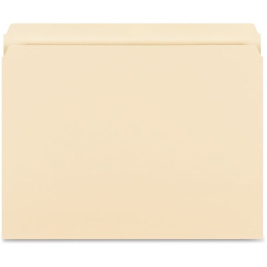 Business Source Straight-Cut 1-Ply Tab Heavyweight File Folders