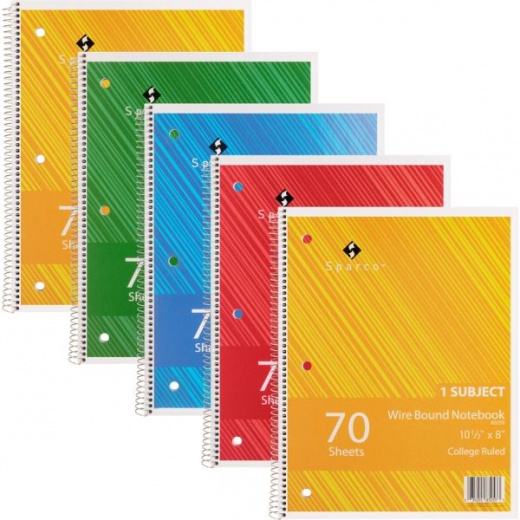 Sparco Wirebound Notebook