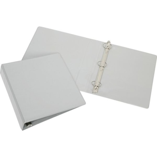 Skilcraft Round Ring White View Binders