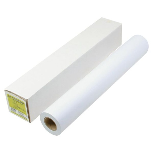 HP Q1405B Universal Heavyweight Coated Wide Format Roll, 36" x 150', 26 Lb
